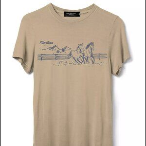Junk Food Montana Horses Vintage Tissue Tee